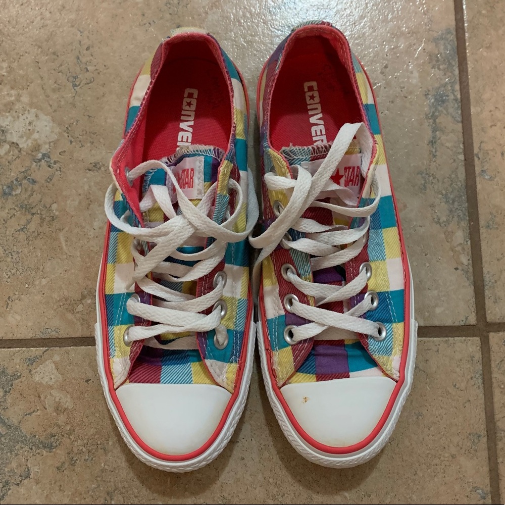 Gorgeous multi colour Converse, preowned